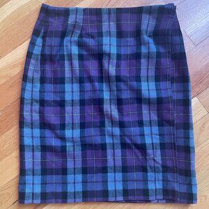 Mixit Vintage plaid pencil skirt
